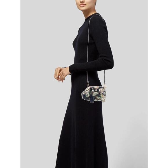 Tory Burch Peggy the Pig Small Leather Shoulder Bag Rare 6"W x 4"D x 4.5"H - Picture 2 of 15